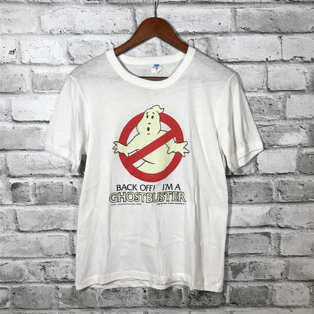 Rare Vintage Ghostbusters Glow In  Dark T-Shirt Large 1984